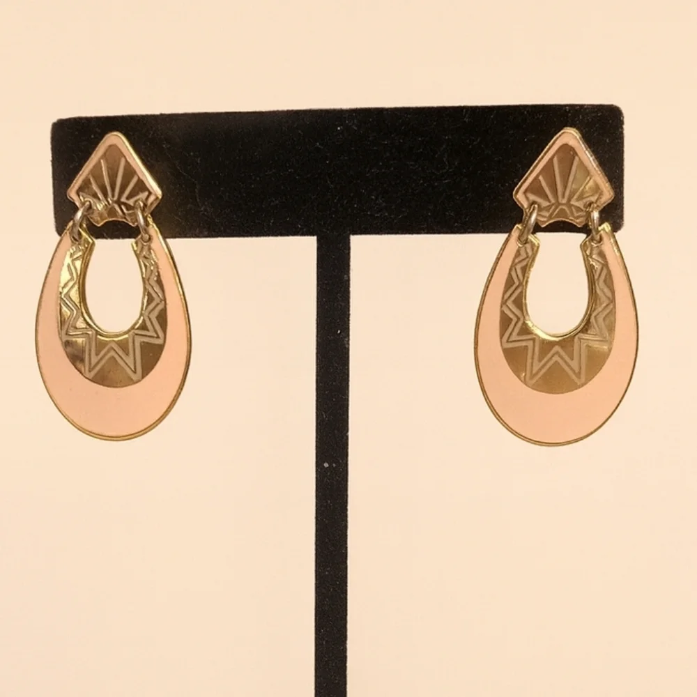 Vintage Nuri Dangling Enamel Earrings